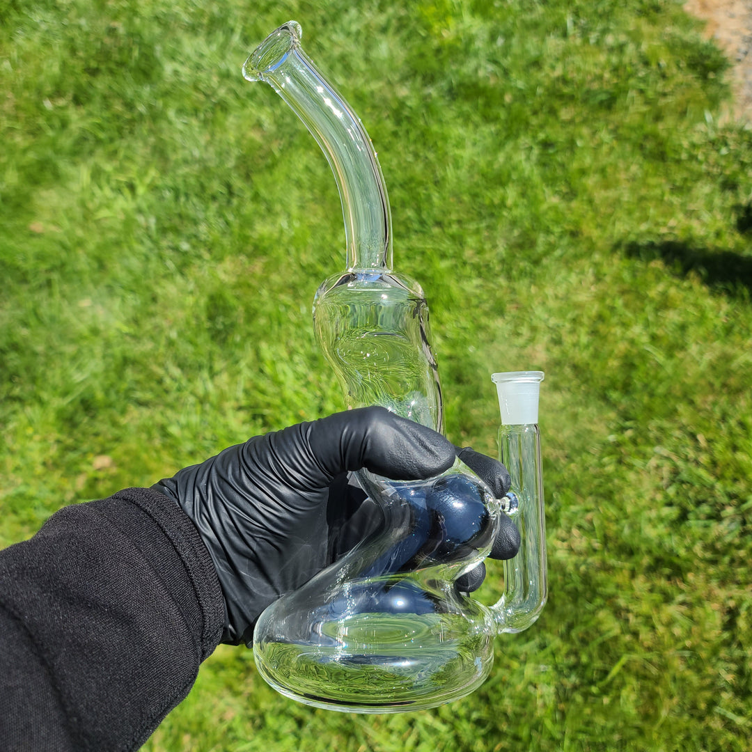 Solid Glass 11" Zong Bubbler Glass Pipe Solid Glass   