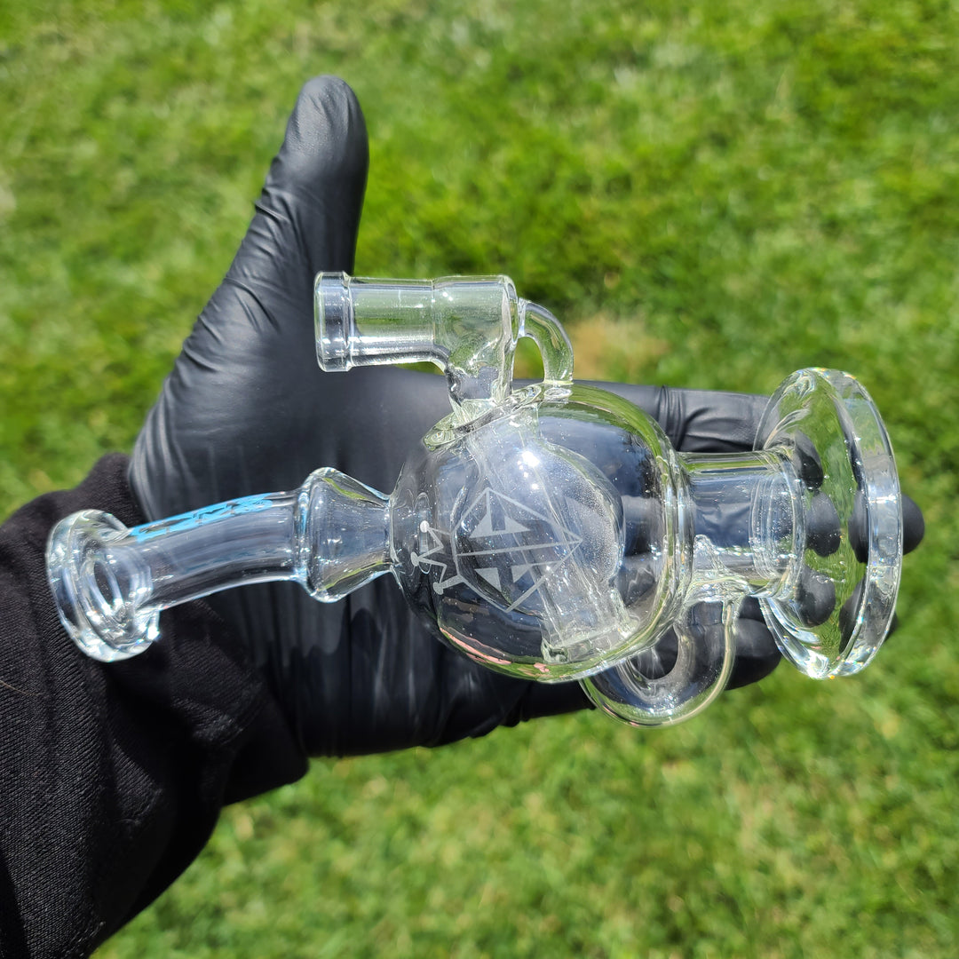 Augy X Tako 14 mm Compact Ball Recycler Water Pipe Augy Glass   