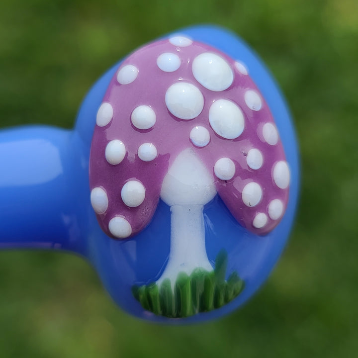 Hapy Mushroom Spoon Glass Pipe Glass Happy   