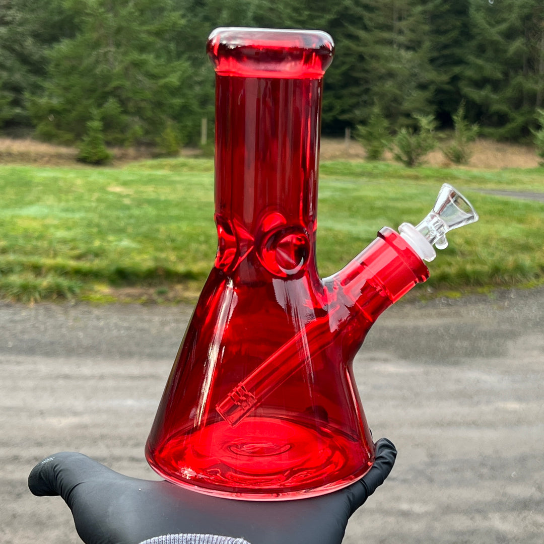 Bright Red 8.5" Thick 9 mm Bong Glass Pipe TG   