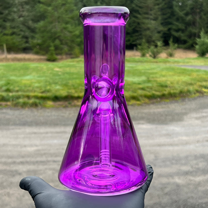 Bright Purple 8.5" Thick 9 mm Bong Glass Pipe TG   