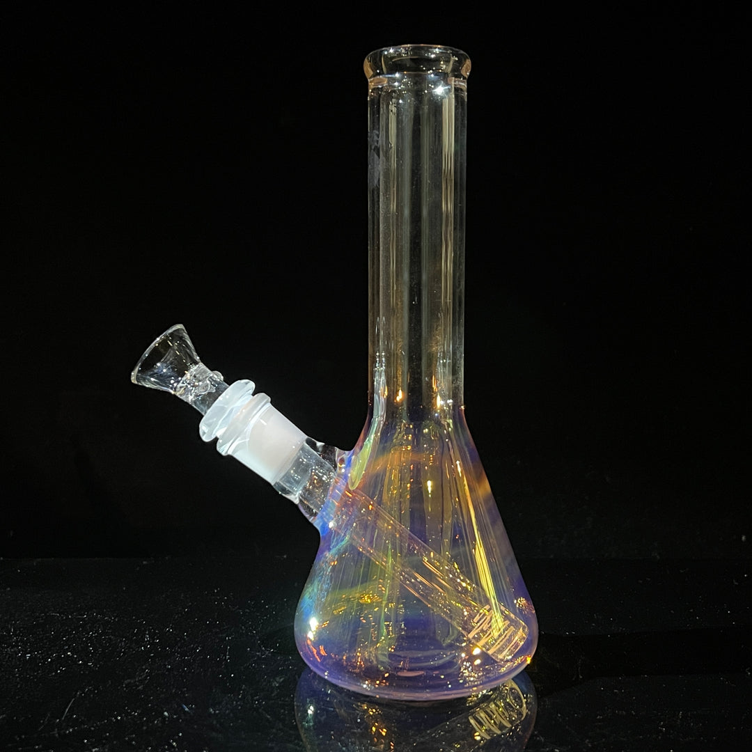 8" Raven Beaker Bong Glass Pipe Solid Glass   