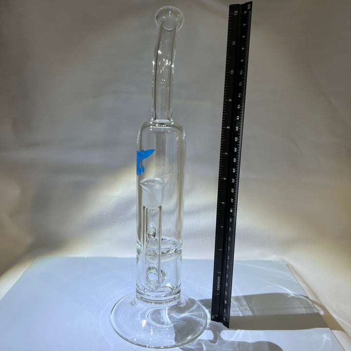 Solid Glass 12" Tornado Bubbler Glass Pipe Solid Glass   