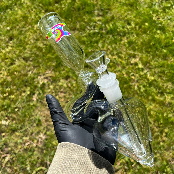 Solid Glass 10" Couch Potato Bong Glass Pipe Solid Glass   