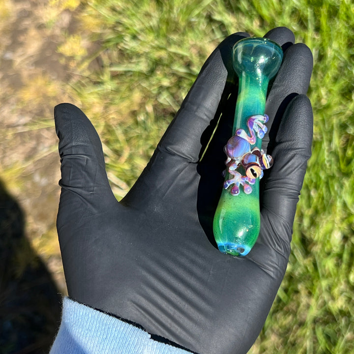 Frog Chillum Glass Pipe Beezy Glass   