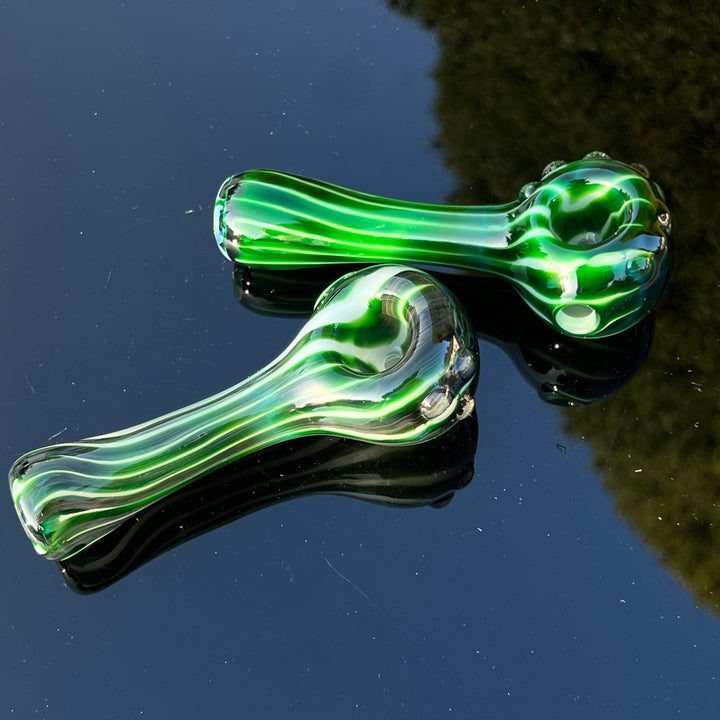 Experimental Green UV Pipe Glass Pipe Taggart Glass   