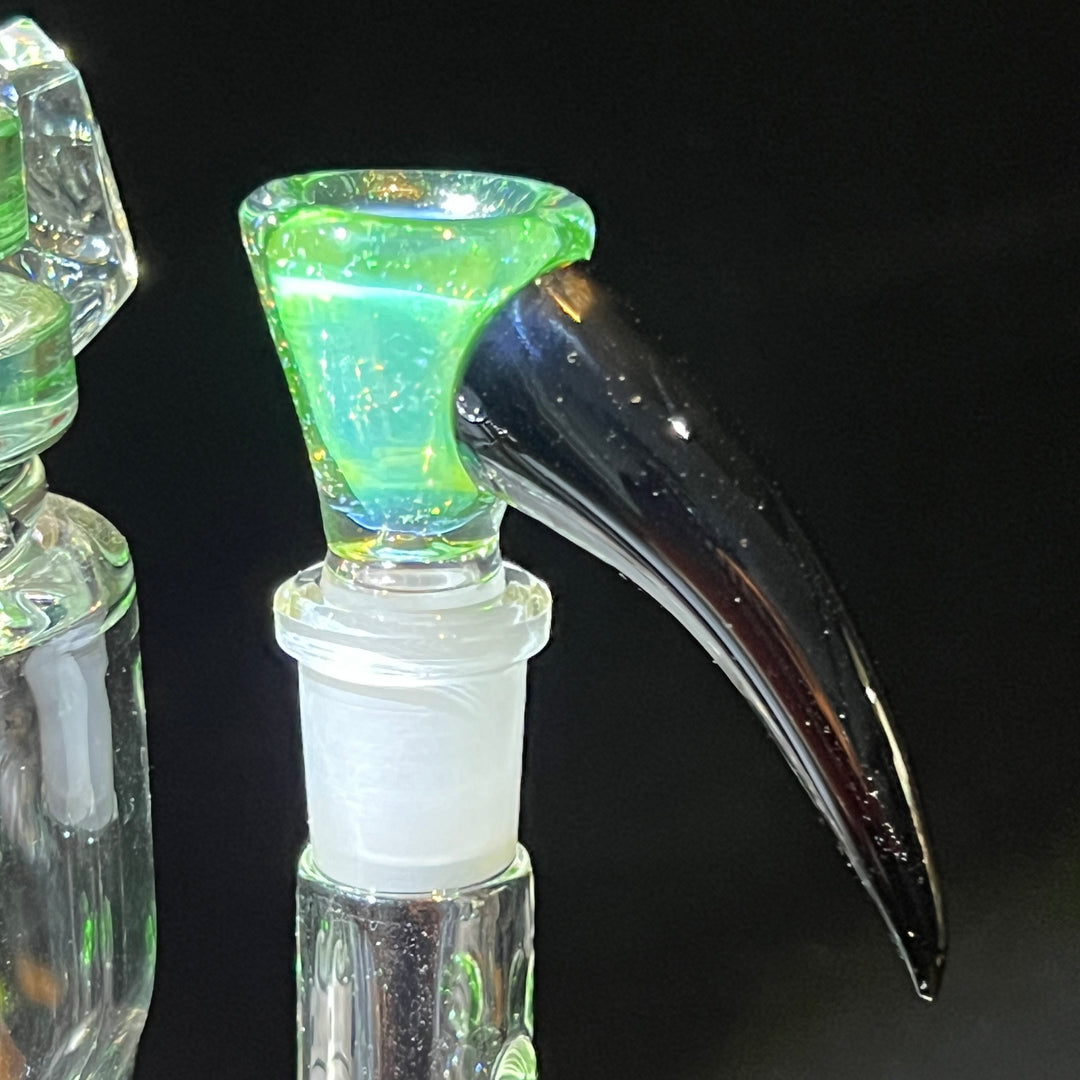 Opal Horned Martini Pull Slide Glass Pipe AJ Surf City Tubes   