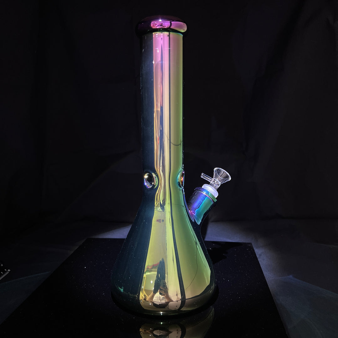 Lustrous Iridescent Bong 13" Glass Pipe TG   