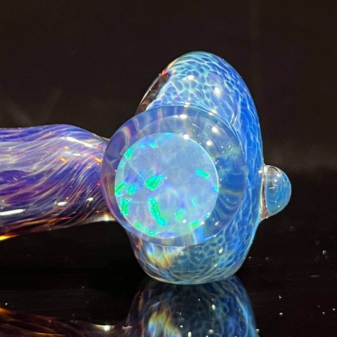 Purple Nebula White Opal Pipe Glass Pipe Tako Glass   