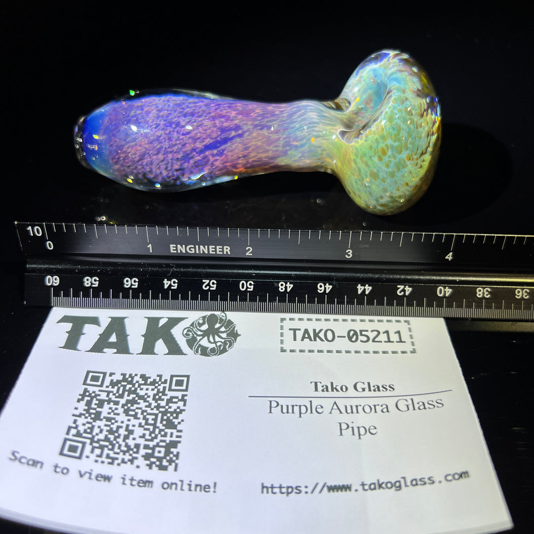 Purple Aurora Glass Pipe Glass Pipe Tako Glass   