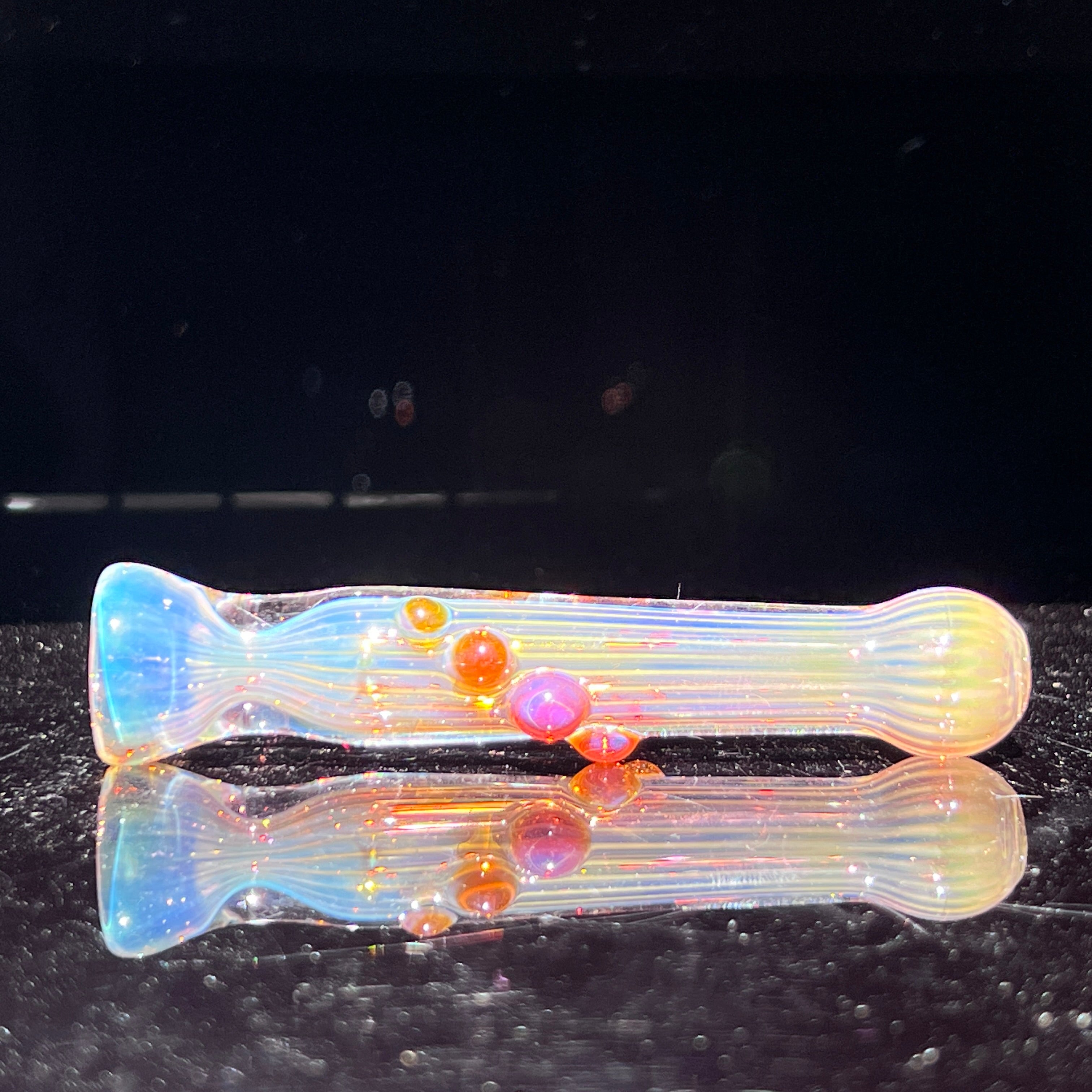 Gold Fumed Marbled Sherlock Pipe – Tako Glass