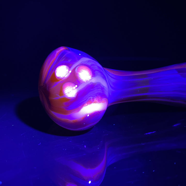 Leftie Purple Streak UV Pipe Glass Pipe Taggart Glass   