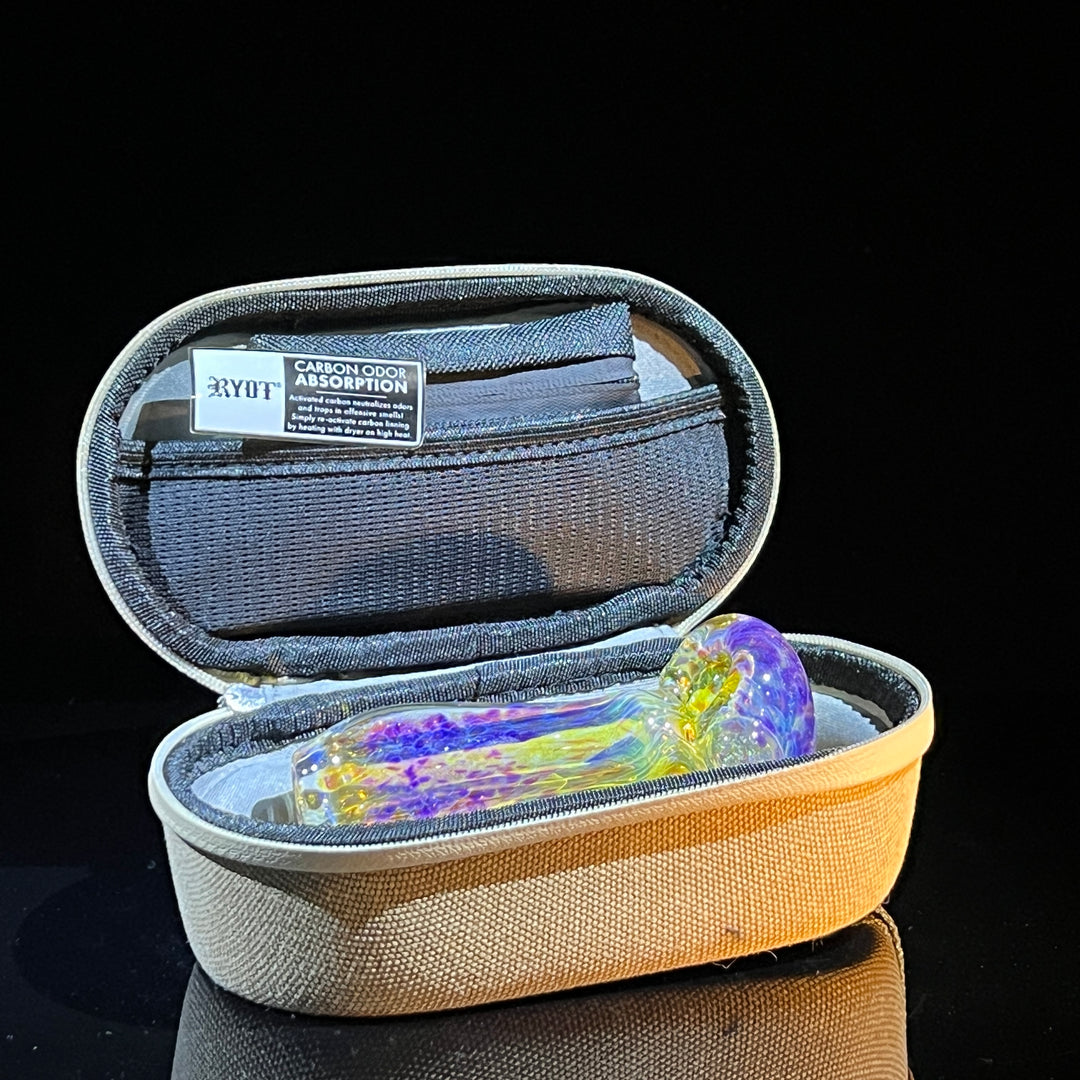 Purple Ghost + Case Combo Glass Pipe Tako Glass   