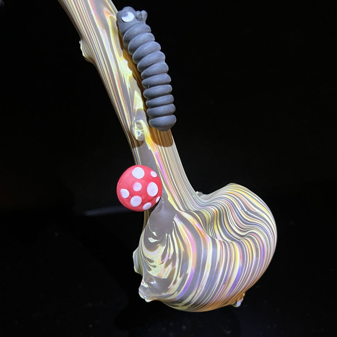 Wood Grain Caterpillar Gandalf Pipe Glass Pipe Wazoo Glass   