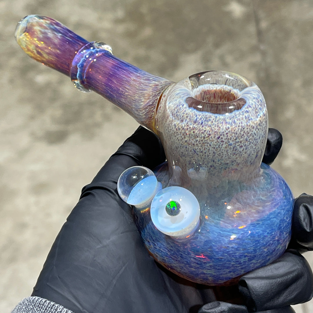 Purple Nebula Black Planet Opal Hammer Glass Pipe Tako Glass   