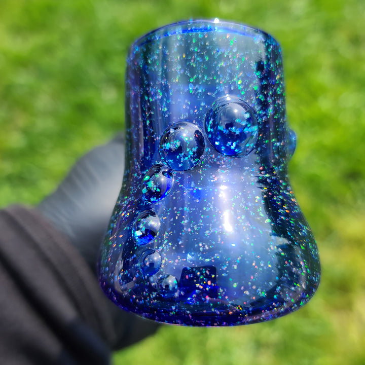 Puffco Proxy Hammer Crushed Opal Blue Glass Pipe Noah the Glassblowa   