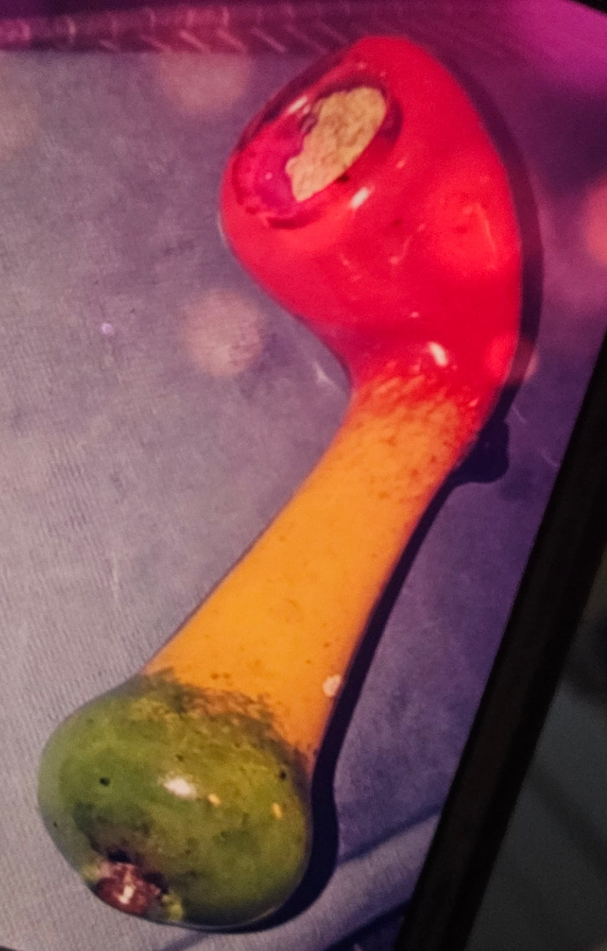Custom Rasta Sherlock with Opal Custom Glass Tako Glass