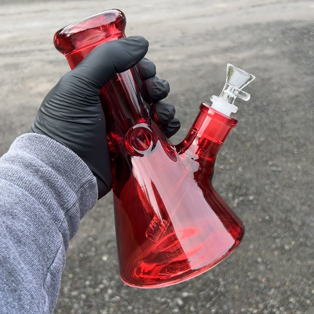 Bright Red 8.5" Thick 9 mm Bong