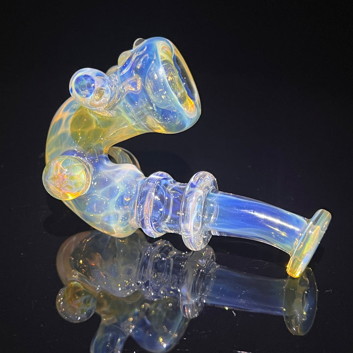 Honeycomb Sherlock Glass Pipe STF Glass   