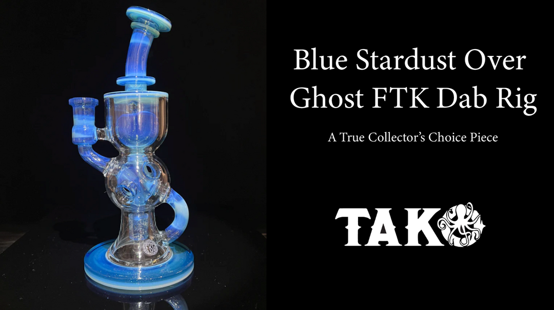 Introducing the Blue Stardust Over Ghost FTK Dab Rig: A True Collector’s Choice Piece