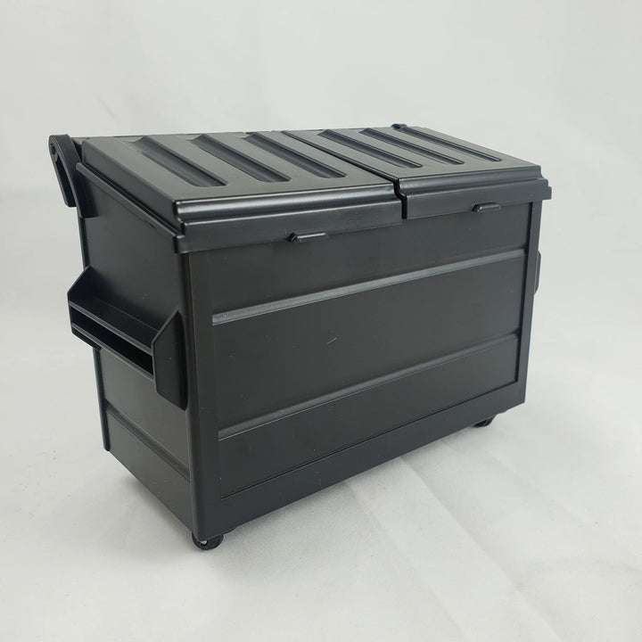 Mini Dumpster Desktop Container Accessory Fresh Glass Co Black  