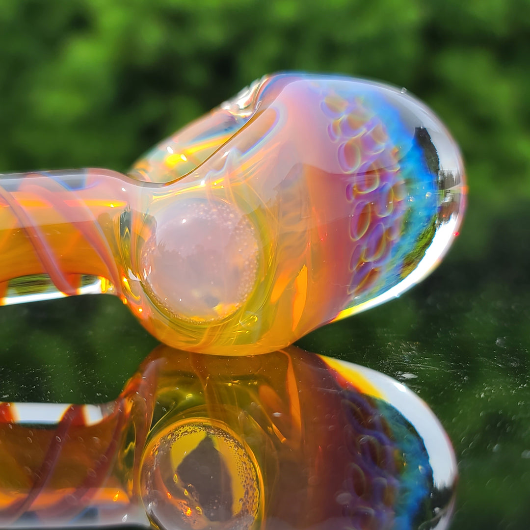 Alien Brain Honeycomb Pipe Glass Pipe Plug a Nug   