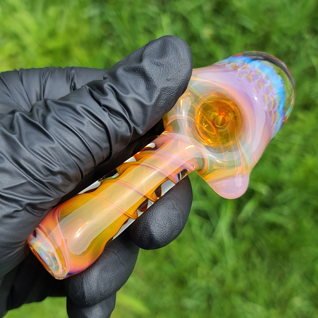 Alien Brain Honeycomb Pipe Glass Pipe Plug a Nug   