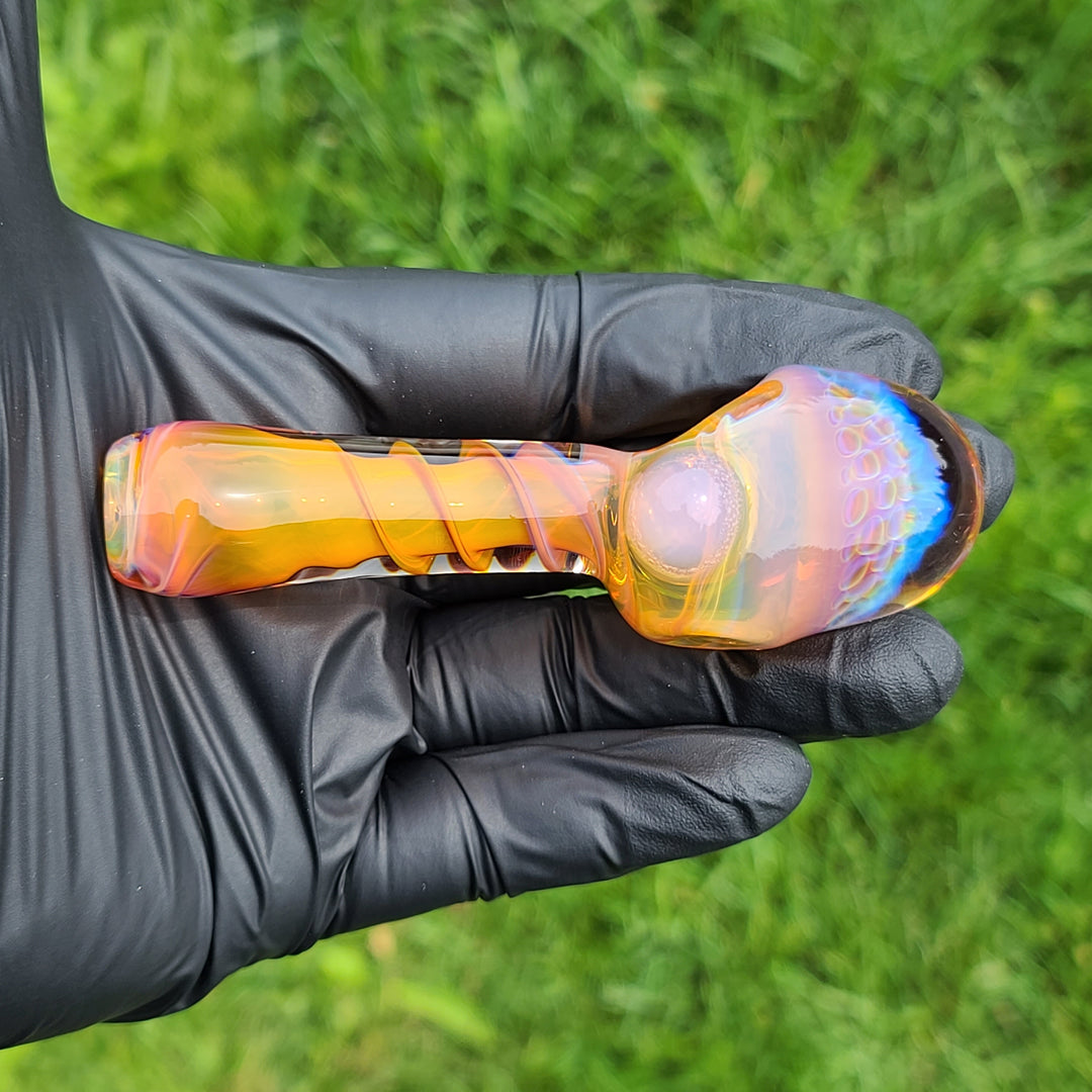 Alien Brain Honeycomb Pipe Glass Pipe Plug a Nug   