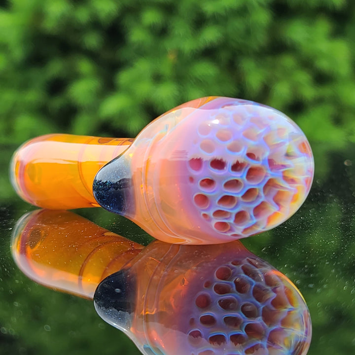 Alien Brain Honeycomb Pipe Glass Pipe Plug a Nug   