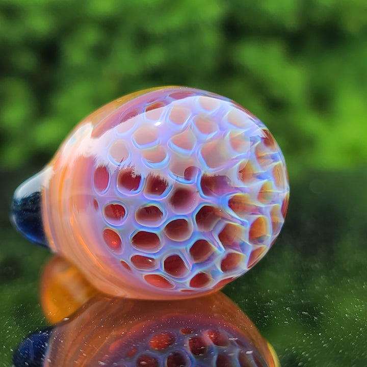 Alien Brain Honeycomb Pipe Glass Pipe Plug a Nug   
