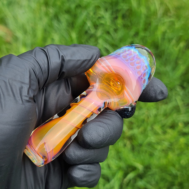 Alien Brain Honeycomb Pipe Glass Pipe Plug a Nug   