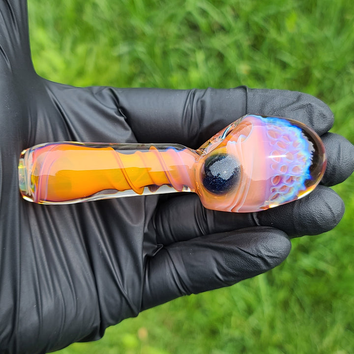 Alien Brain Honeycomb Pipe Glass Pipe Plug a Nug   