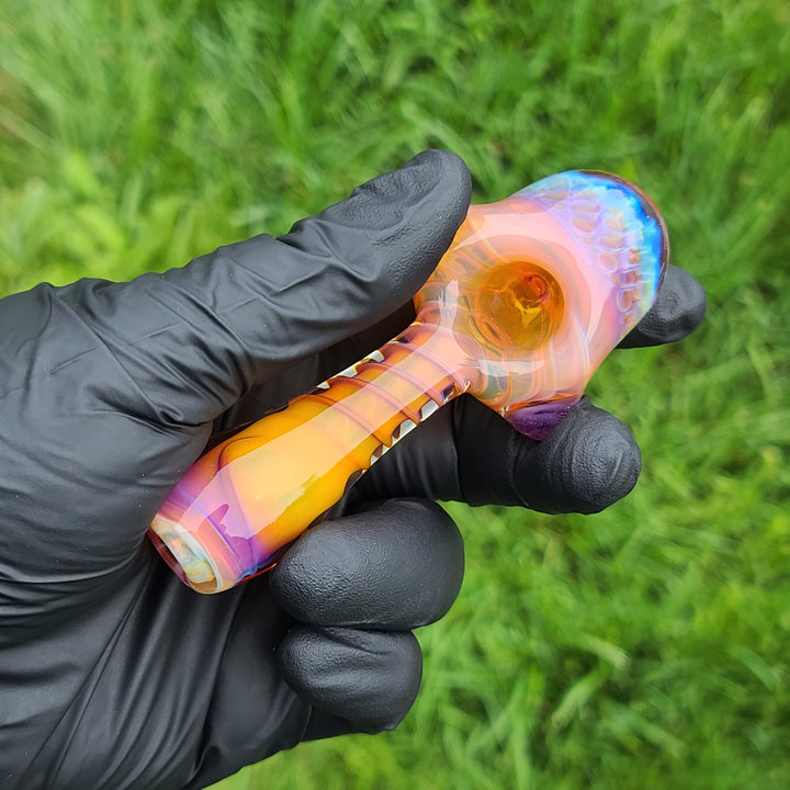 Alien Brain Honeycomb Pipe Glass Pipe Plug a Nug   