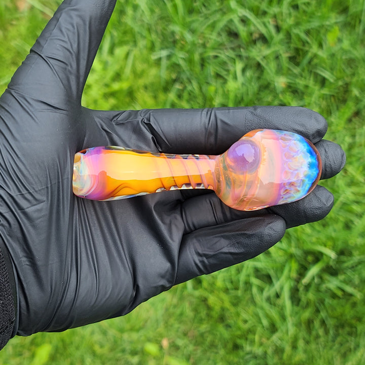 Alien Brain Honeycomb Pipe Glass Pipe Plug a Nug   