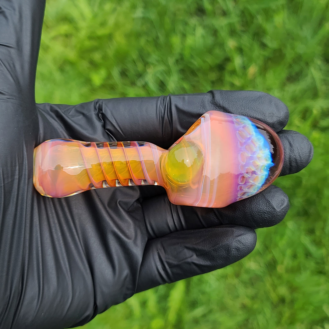 Alien Brain Honeycomb Pipe Glass Pipe Plug a Nug   