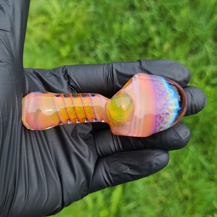 Alien Brain Honeycomb Pipe Glass Pipe Plug a Nug   