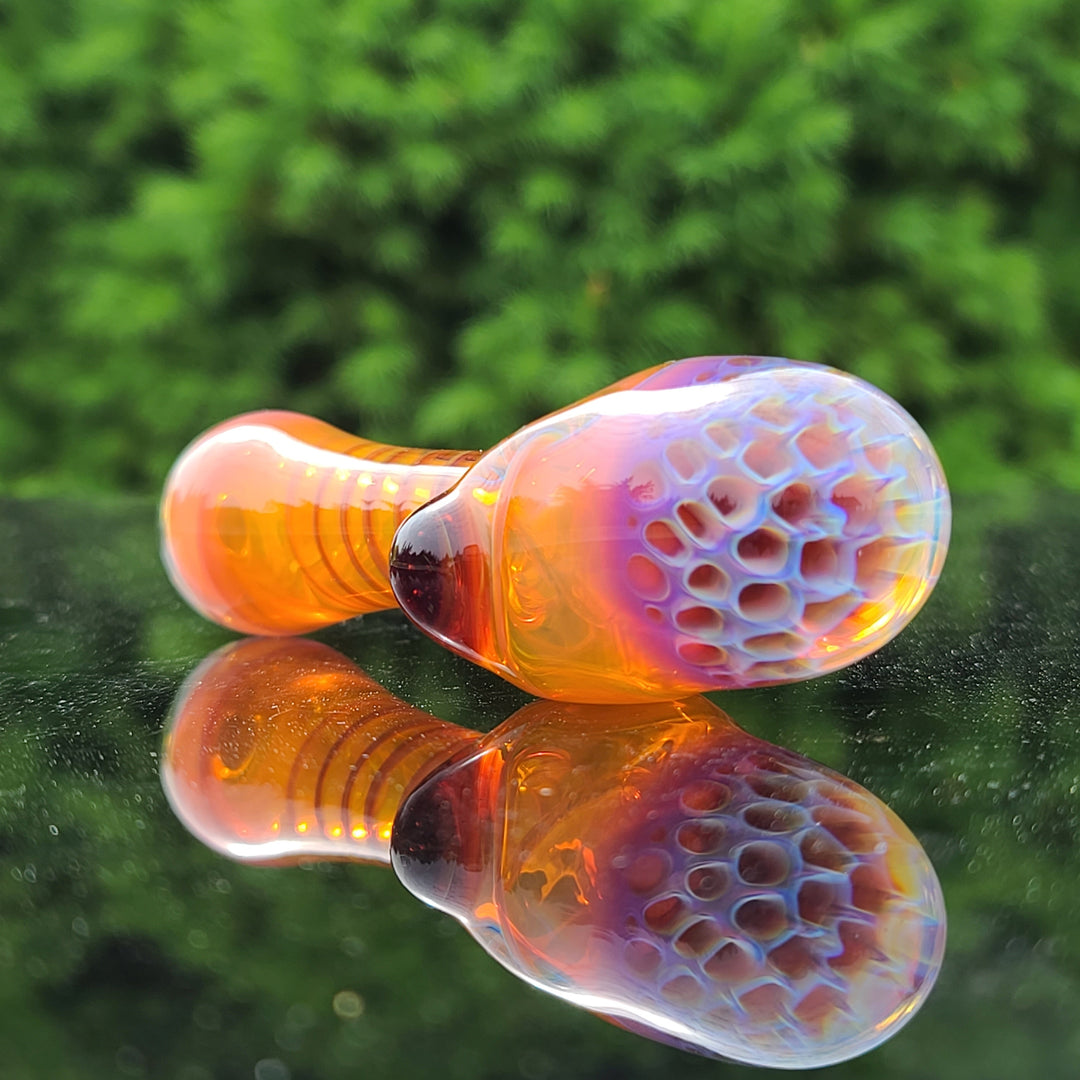 Alien Brain Honeycomb Pipe Glass Pipe Plug a Nug   