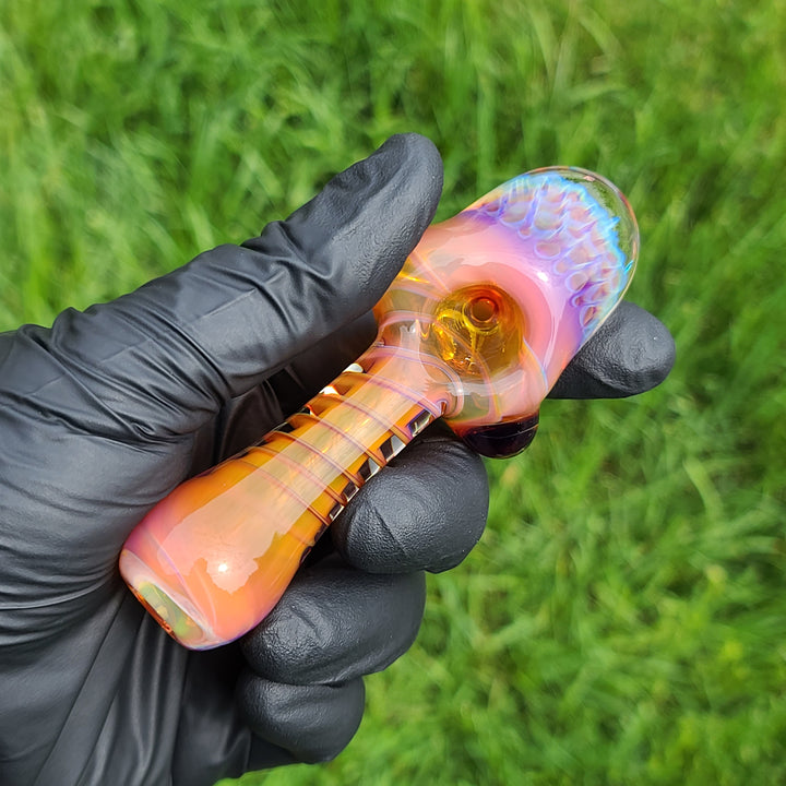 Alien Brain Honeycomb Pipe Glass Pipe Plug a Nug   