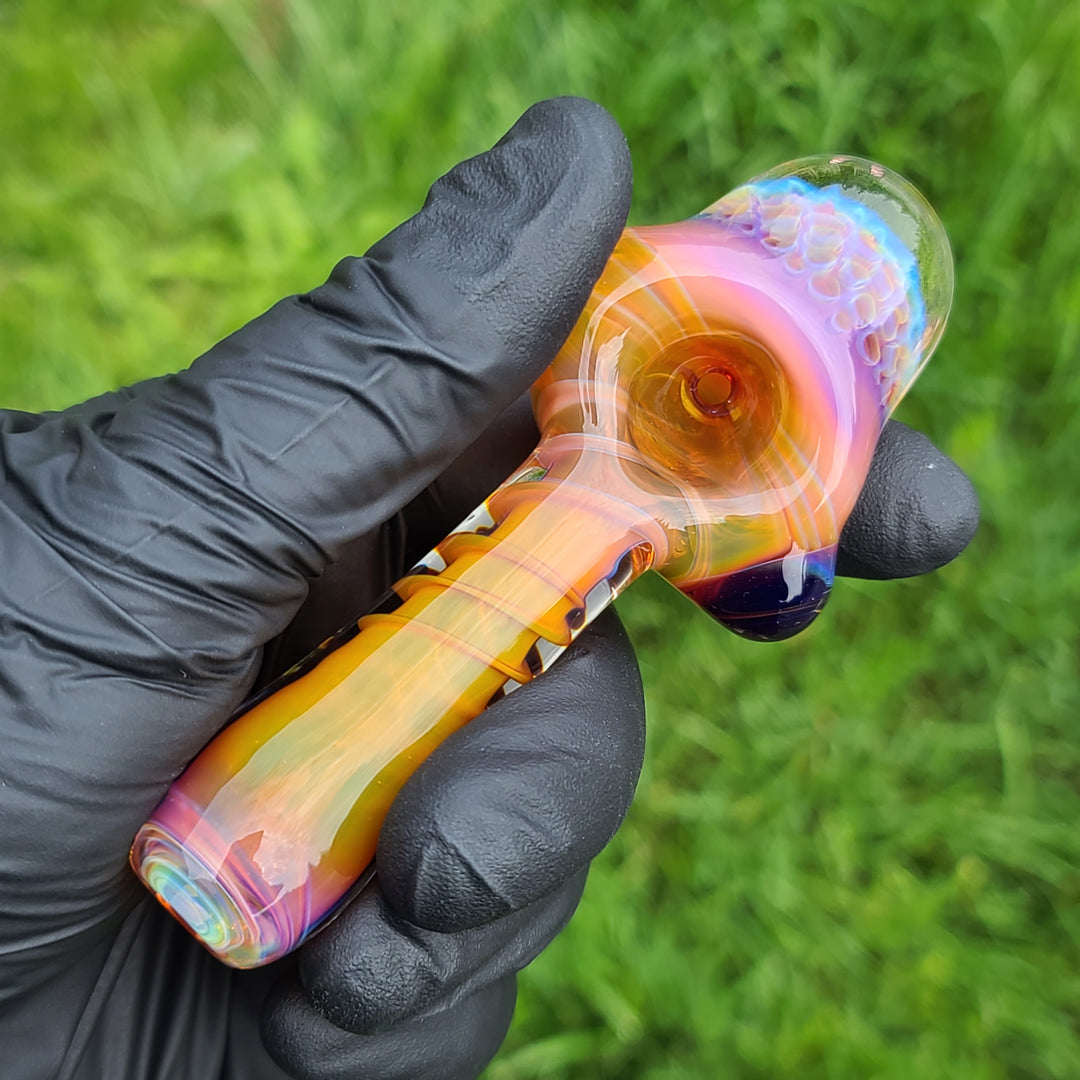 Alien Brain Honeycomb Pipe Glass Pipe Plug a Nug   