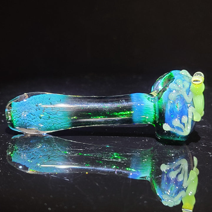 Green Happy Frog Pipe Glass Pipe Beezy Glass   