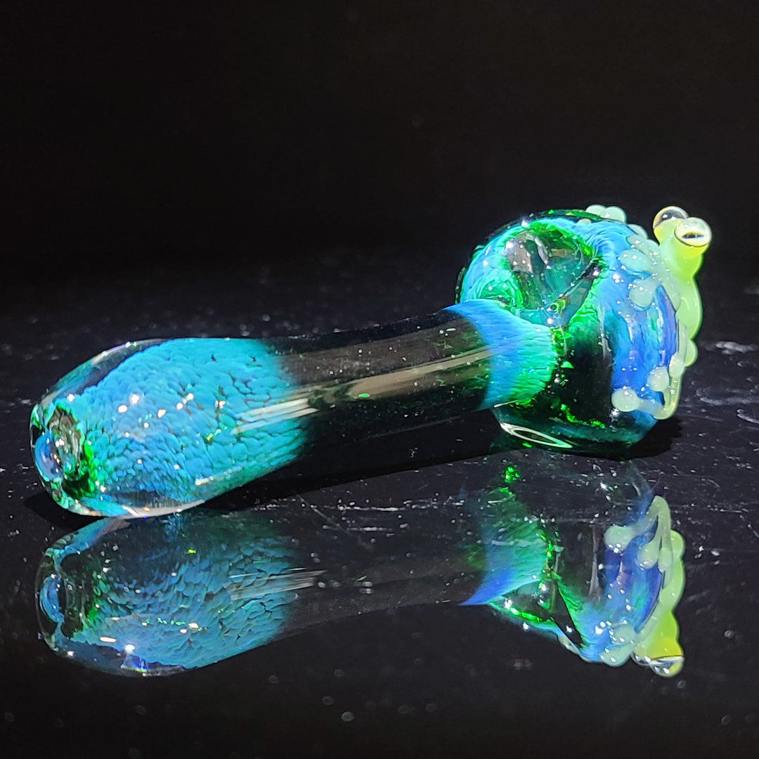 Green Happy Frog Pipe Glass Pipe Beezy Glass   