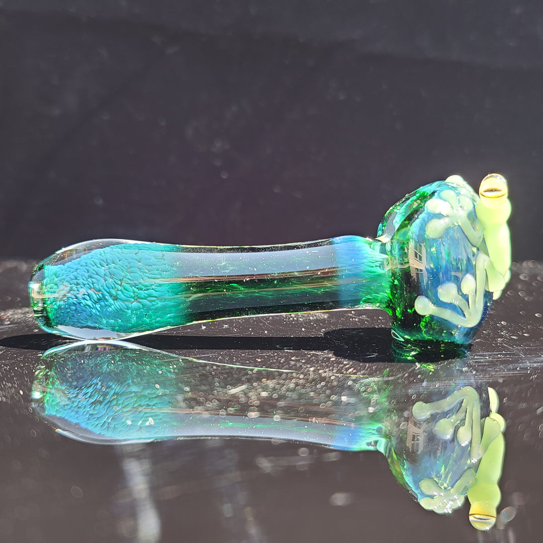 Green Happy Frog Pipe Glass Pipe Beezy Glass   