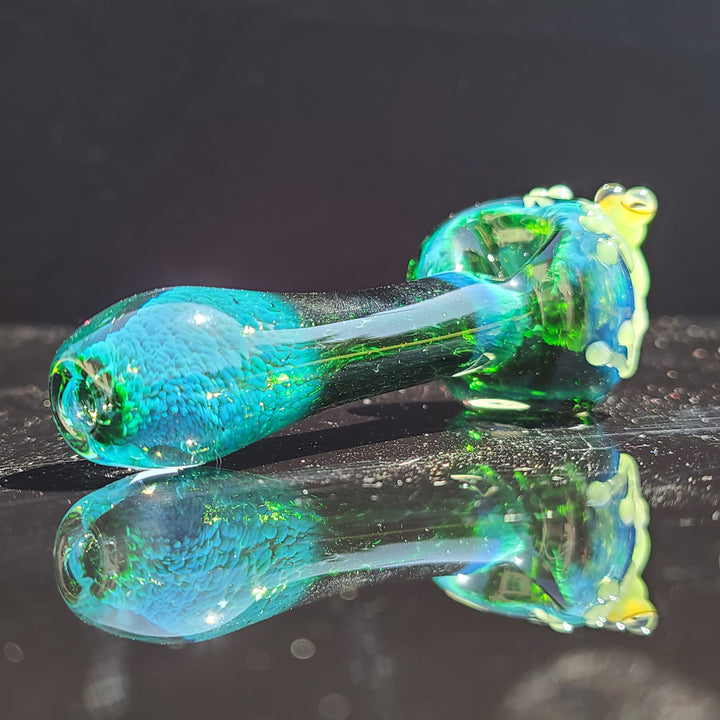 Green Happy Frog Pipe Glass Pipe Beezy Glass   