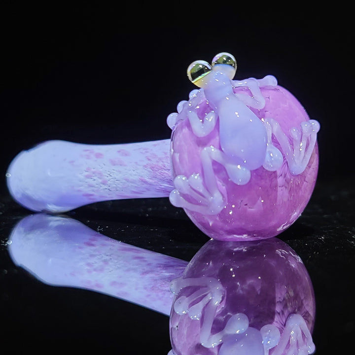 Orchid Happy Frog Pipe Glass Pipe Beezy Glass   