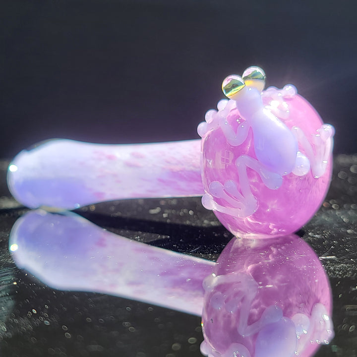 Orchid Happy Frog Pipe Glass Pipe Beezy Glass   