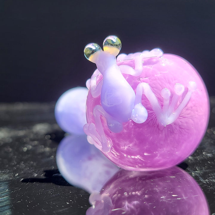 Orchid Happy Frog Pipe Glass Pipe Beezy Glass   
