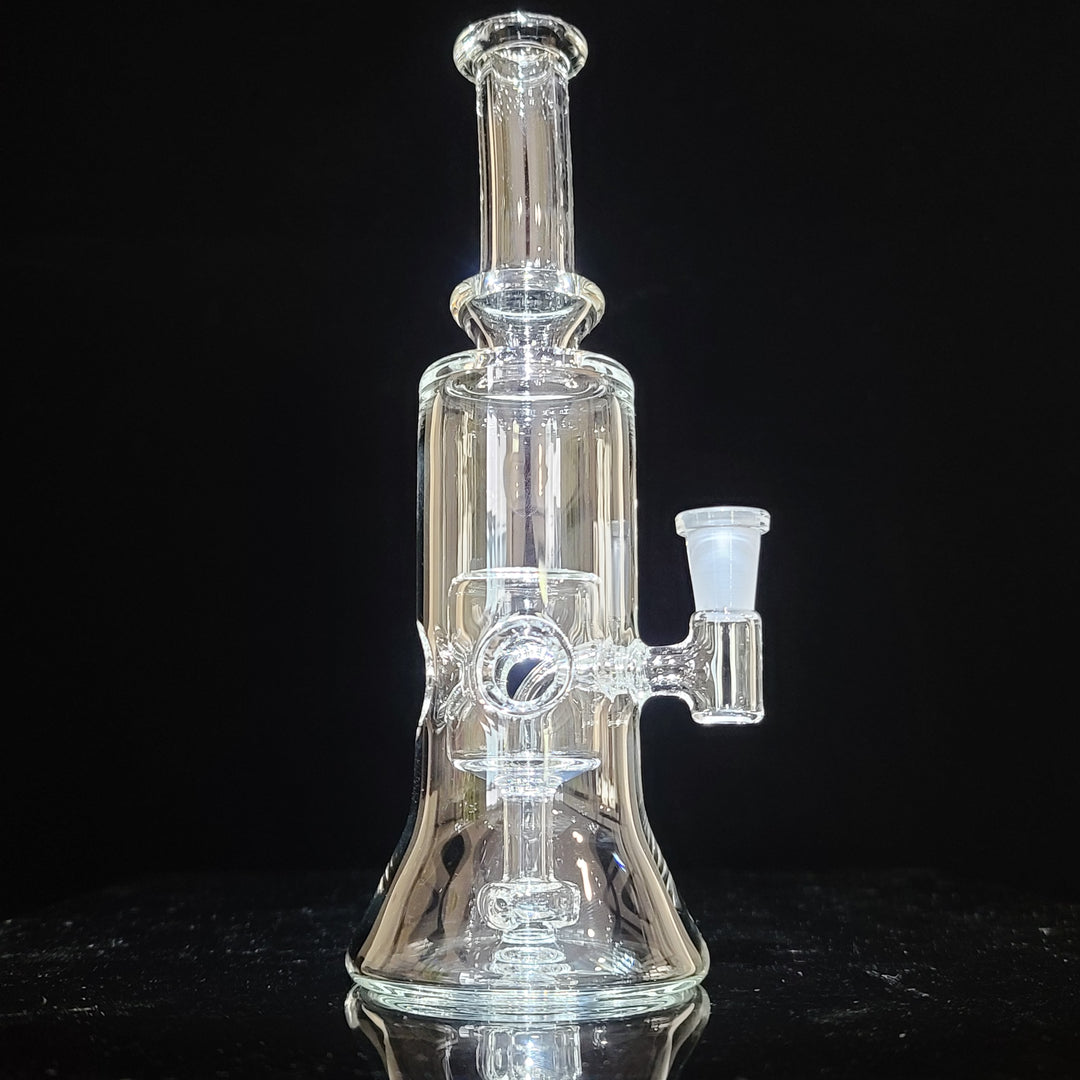 Clear Fab Hanger - Black Logo Glass Pipe Evan Chait Glassworks   