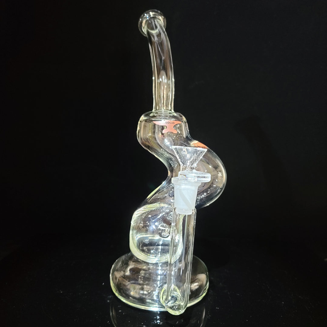 Solid Glass 11" Zong Bubbler Glass Pipe Solid Glass   