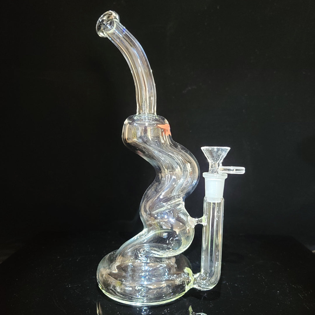 Solid Glass 11" Zong Bubbler Glass Pipe Solid Glass   