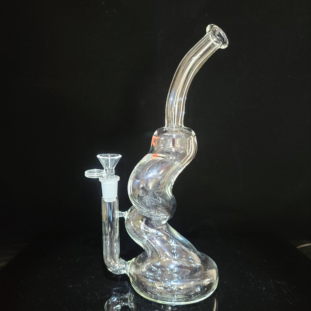 Solid Glass 11" Zong Bubbler Glass Pipe Solid Glass   